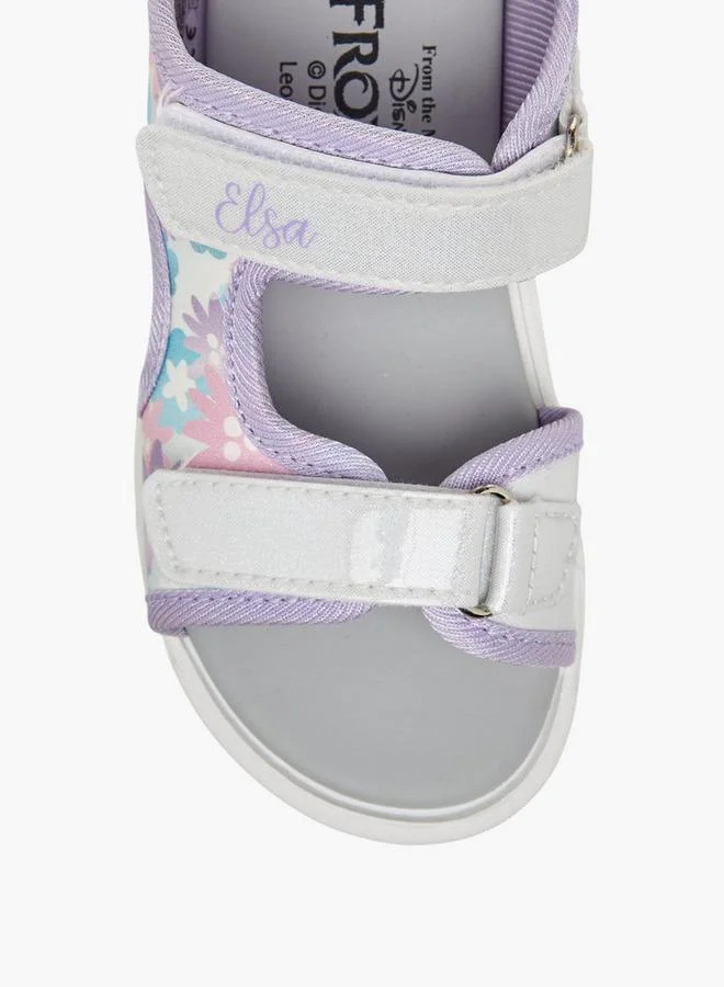 Disney PURPLE Girls Elsa Print Strap Sandals for Women | Best Price UAE