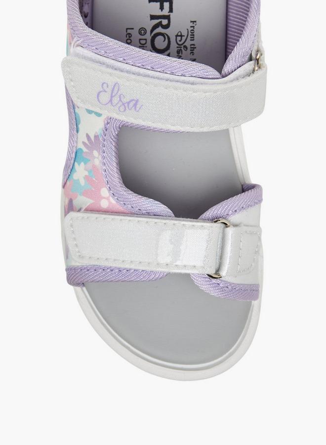 Disney Girls Elsa Print Strap Sandals - Image 3