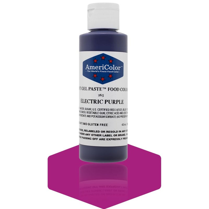 Americolor Soft Gel Paste Electric Food Coloring 45 oz  Electric Purple - Image 3