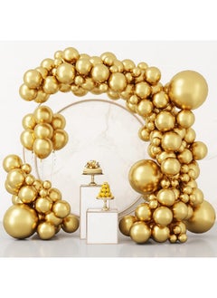 Party Propz Party Propz Golden Metallic Balloons -50 Pcs Gold Metallic Balloons | Metallic Golden Balloons For Decoration | Gold Balloons For Decoration | Balloon For Decoration | Metallic Balloons For Decoration  - Image 1