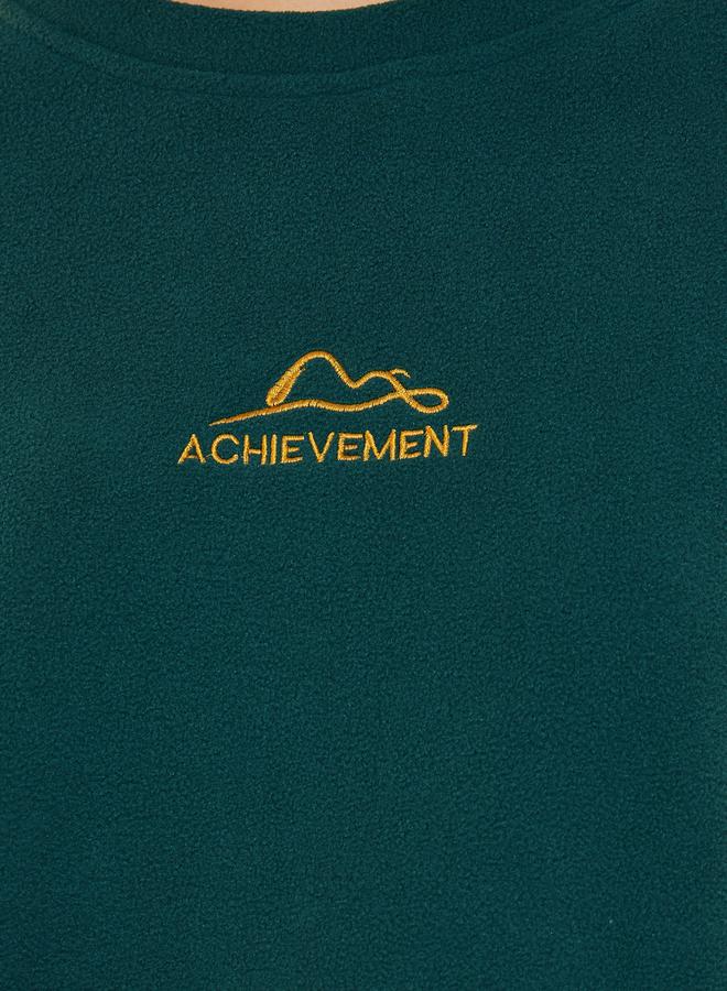 ستايلي سويت شيرت فضفاض بكتابة مُطرّزة - Image 4