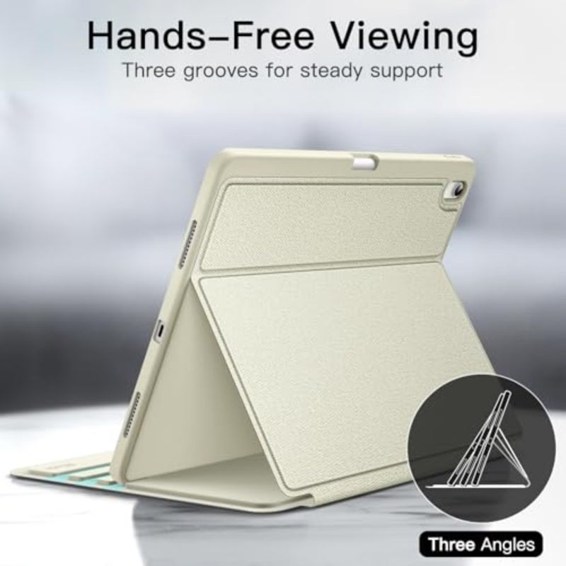 حافظة قابلة للطي لجهاز iPad Air 13 M4/M3/M2: غطاء حامل متعدد الزوايا مع حامل قلم رصاص، غطاء واقي نحيف باللون الأسود، وظيفة التنبيه/السكون التلقائي لموديلات 2026/2025/2024 - Image 3