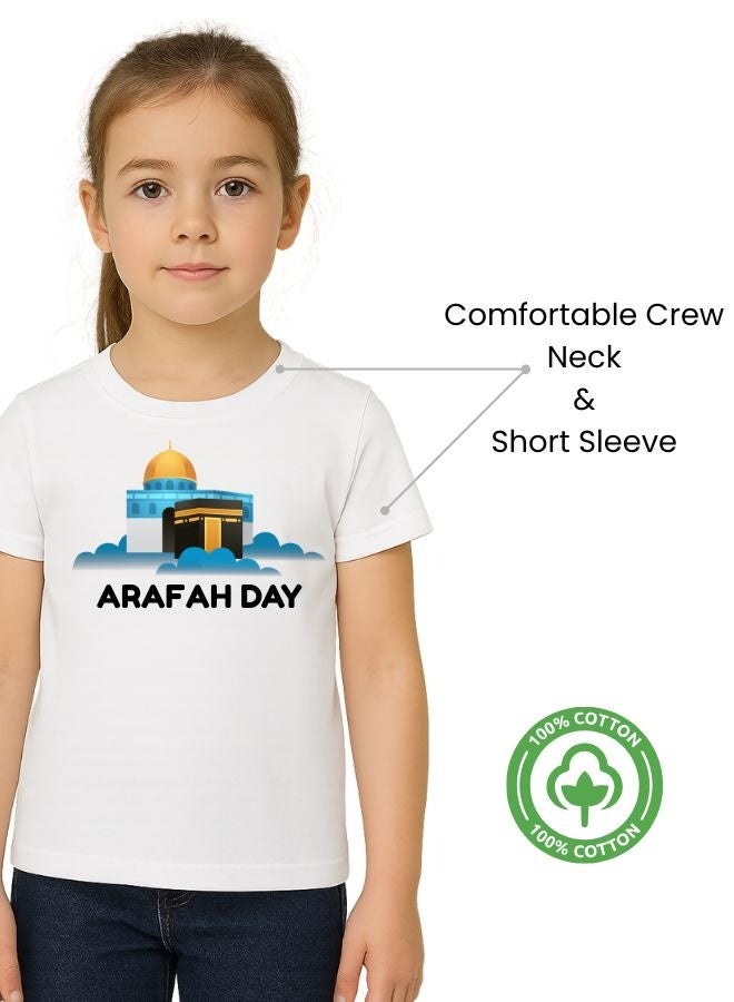 PRINTSHOP4ME Arafah Day Special Girl’s Cotton T-Shirt–Premium Quality Round Neck Short Sleeve Islamic T-Shirt For Girl | Soft Breathable Fabric | Comfortable Daily Wear  - Image 3