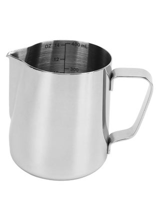 Milk Frothing Pitcher Coffee Milk Steaming Pitcher 400ml /13.5oz for Coffee Lovers Families Kitchens Coffee Shops - pzsku/Z75D57A1360CC2C0BC6ADZ/45/1746202103/3f96f2eb-6a18-48cb-ae6c-a8bcf3270598