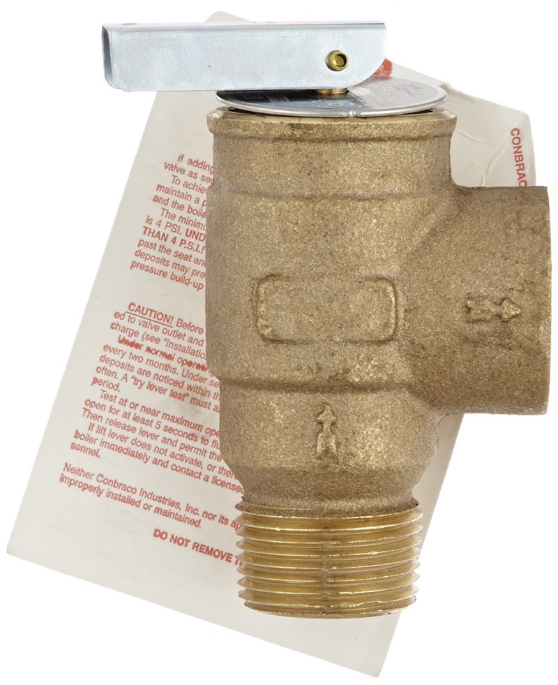 Apollo Valve 13-510 Series Bronze Safety Relief Valve, ASME Steam, 15 psi Set Pressure, 3/4" NPT Male x Female - Image 2