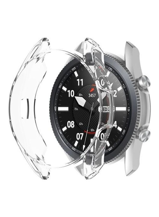 BGM Transparent TPU Watch Protective Case For Samsung Galaxy Watch 3 45mm White - Image 3