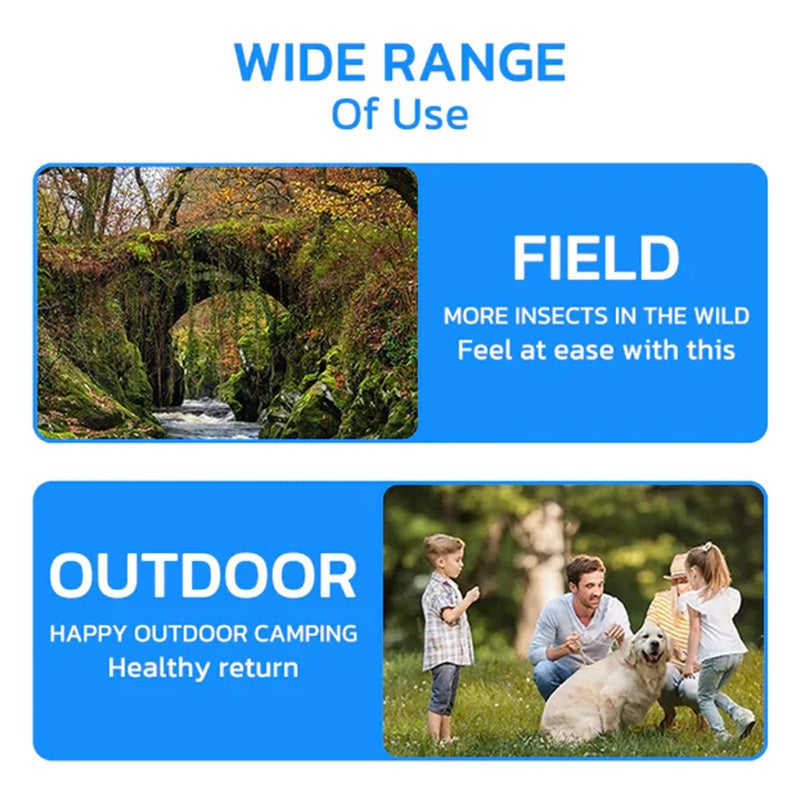 Portable Mosquito Repellent Wristband Black Sound Wave Tech - Chemical-Free Anti Mosquito Wrist Watch with Tea Tree Oil for Outdoor Activities - Image 3