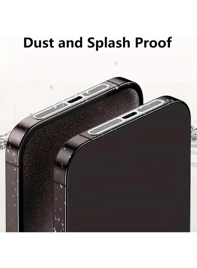 مجموعة شبكات معدنية ذهبية مضادة للغبار 5 قطع لسلسلة آيفون 16 و15 و14 و12 - Image 4