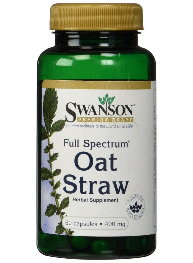 SWANSON قش الشوفان الطيف الكامل 400 ملليجرام 60 كبسولة - Image 1