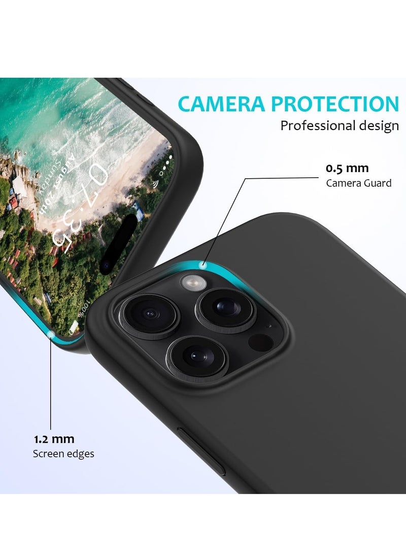 Slim Fit Soft TPU Case for iPhone 16 Pro Max - Matte Black - Image 2
