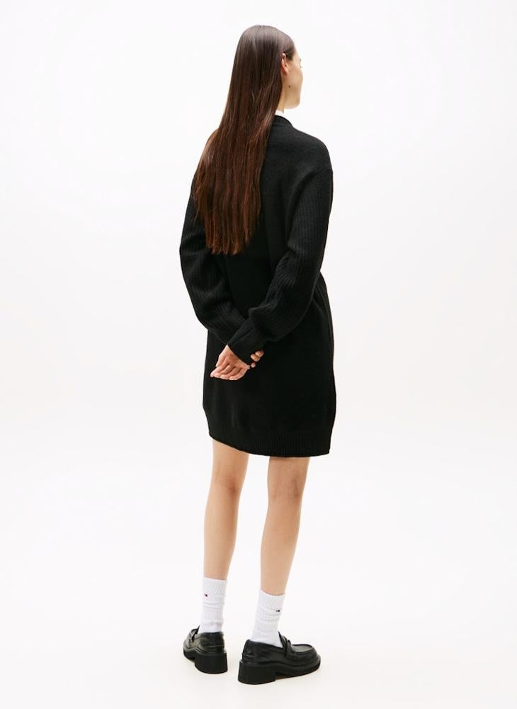 TOMMY JEANS Flag Detail Sweatshirt Mini Dress - Image 2