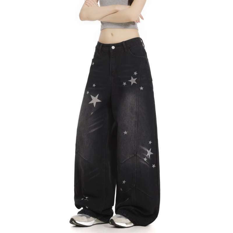 Unisex Classic Denim Jeans Loose Fit Daily Outdoor Wear - Image 4