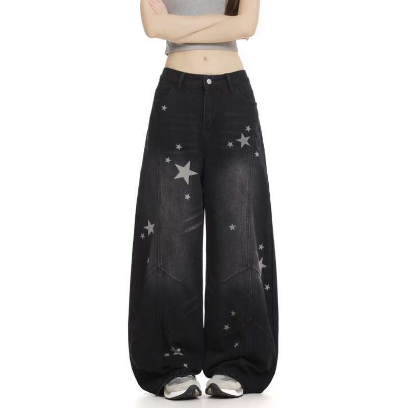 Unisex Classic Denim Jeans Loose Fit Daily Outdoor Wear - Image 1