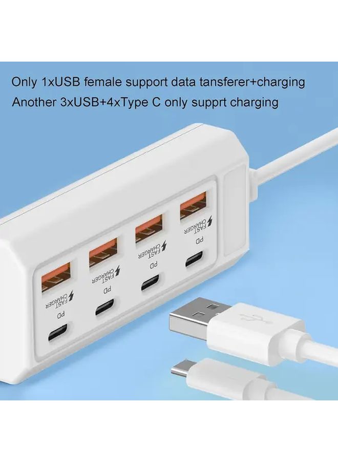 8 Port USB C Charging Station 25W PD Fast Charger Hub For Smartphones Laptops Tablets Overload Protection - Image 3