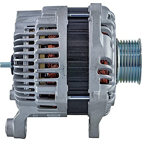 DB Electrical 400-48192 Alternator for 3.7L NISSAN 370Z 10 11 12 13 14 15 16 17 11438, A3TJ1991B 10Clock 130Amp Internal Fan Type Solid Pulley Type Internal Regulator CW Rotation 12V - Image 2
