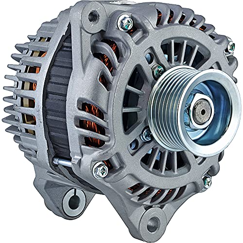 DB Electrical 400-48192 Alternator for 3.7L NISSAN 370Z 10 11 12 13 14 15 16 17 11438, A3TJ1991B 10Clock 130Amp Internal Fan Type Solid Pulley Type Internal Regulator CW Rotation 12V - Image 1