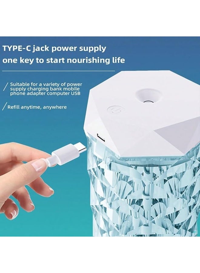 موزع زيت ذكي محمول ومرطب هواء ذكي مع الوان LED متعددة سعة 400 مل/1000 مل مثالي للسيارة، اي نوع من الغرف، للمنزل والمكتب، تصميم لطيف هدية مثالية للناس، قطعة واحدة - Image 2