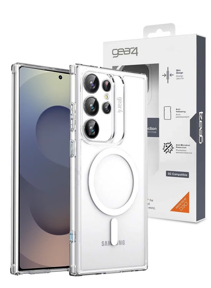 جيرفور جراب Samsung Galaxy S25 Ultra، غطاء مغناطيسي قوي شفاف للغاية لهاتف Galaxy S25 Ultra، مقاوم للصدمات، جراب هاتف عالي الوضوح لهاتف Samsung Galaxy S25 Ultra مقاس 6.8 بوصة - Image 1