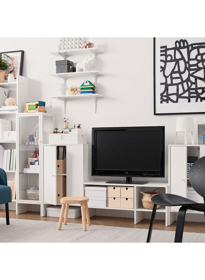 Zaboon Tv Bench, White, 90X35X40 Cm - Image 4