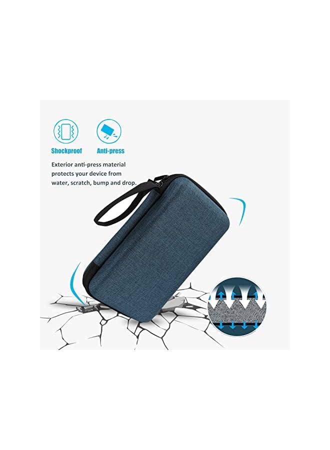Procases Electronic Accessories Organizer, Travel Organizer Bag for Electronics Accessories Charger Cord Portable External Hard Drive USB Cables Power Bank SD Memory Cards -Navy - Image 5