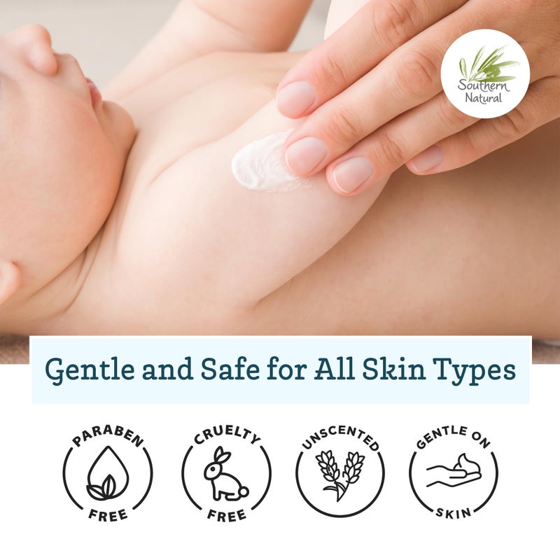 Southern Natural Goat Milk Lotion â€“ Nourishing Face, Body & Hand Moisturizer for Dry & Sensitive Skin - Hydrating Cream, Gentle Skincare for Soft & Smooth Feel - Unscented 12oz - Image 4