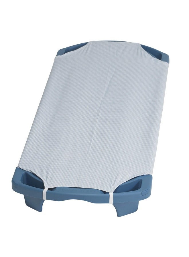 Children's Factory Children’s Factory Angels Rest Gingham Cot Sheet, Standard, AFB5700SG, Kids Daycare, Classroom or Preschool Poly/Cotton Fitted Naptime Sheet with Elastic Straps - Image 3