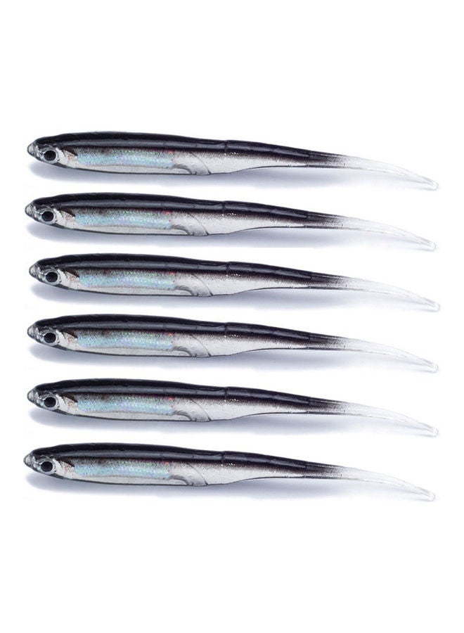 Generic 6Pcs/Set Multicolor 10cm Soft Lure Fish Jig Head Fishing Bait Tackle Tools 20 x 10 x 20cm  - Image 1