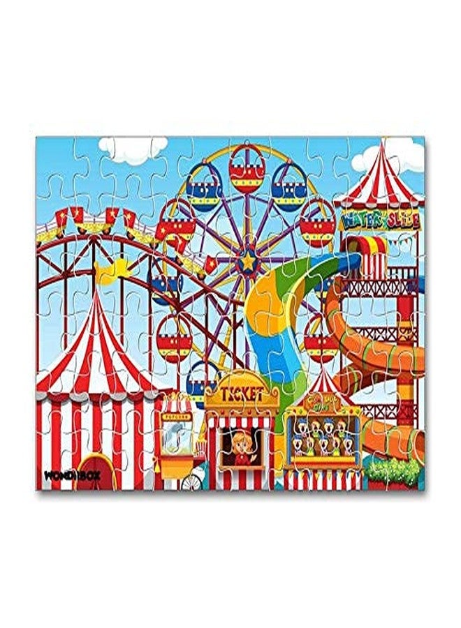 WONDRBOX Jigsaw Puzzle for Kids for Age 5 6 7 Years Boys and Girls | 60 Pieces | Size 15X10 Inches (Carnival 5) - Image 4