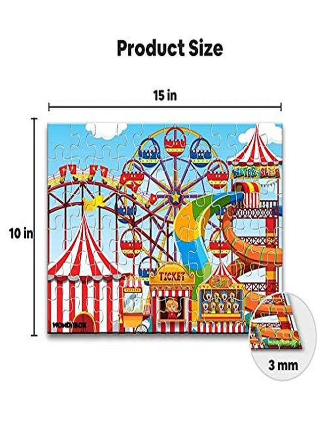 WONDRBOX Jigsaw Puzzle for Kids for Age 5 6 7 Years Boys and Girls | 60 Pieces | Size 15X10 Inches (Carnival 5) - Image 3