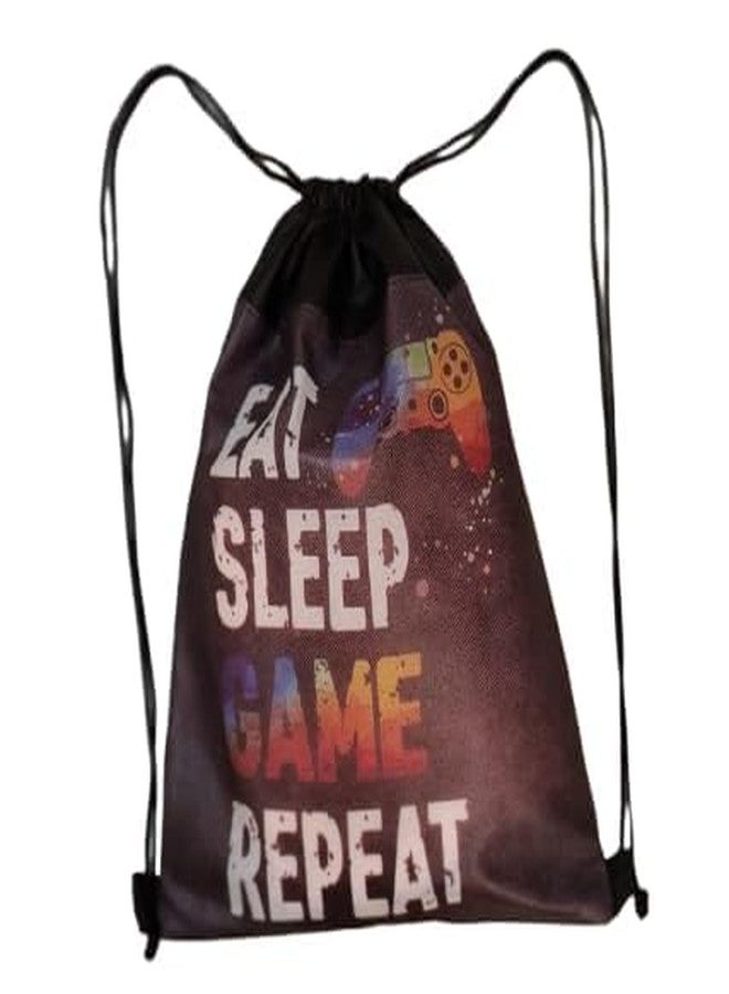 Demoda Drawstring Gaming Theme Sack Bag | Pack of 6| Multicolor Birthday Return Gifts Bags for Boys, Girls, Kids of All Age Group - Image 1