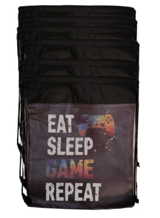 Demoda Drawstring Gaming Theme Sack Bag | Pack of 6| Multicolor Birthday Return Gifts Bags for Boys, Girls, Kids of All Age Group - Image 2