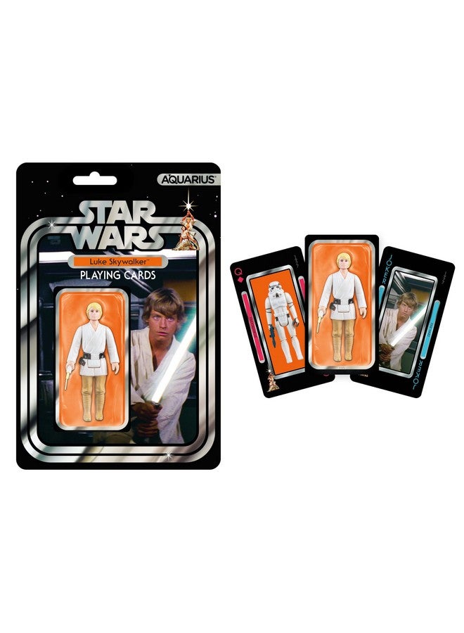 Aquarius Star Wars Luke Skywalker Premium Playing Cards - Luke Skywalker Themed Deck of Cards for Your Favorite Card Games - Officially Licensed Star Wars Merchandise & Collectibles - Image 1