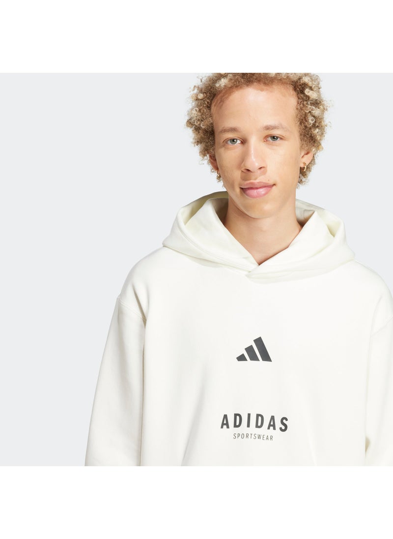 Adidas All Szn Fleece Graphic Hoodie  - Image 3
