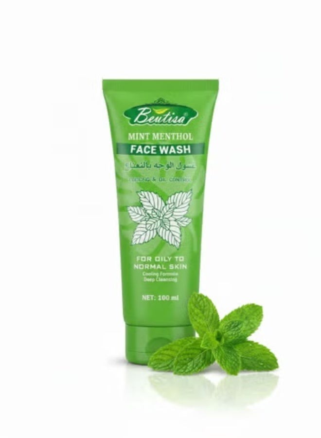 BEUTISA mint menthol face wash 100ml - Image 2