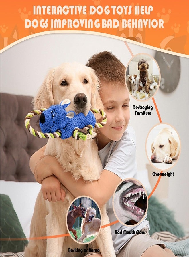 TINEPRY Squeaky Dog Toys, Plush Dogs Toy for Chewers Dog Toys with Crinkle Paper and Squeaker Tug of War Dog - Image 4