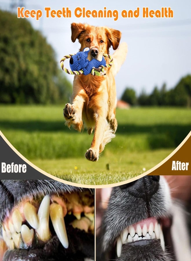 TINEPRY Squeaky Dog Toys, Plush Dogs Toy for Chewers Dog Toys with Crinkle Paper and Squeaker Tug of War Dog - Image 3
