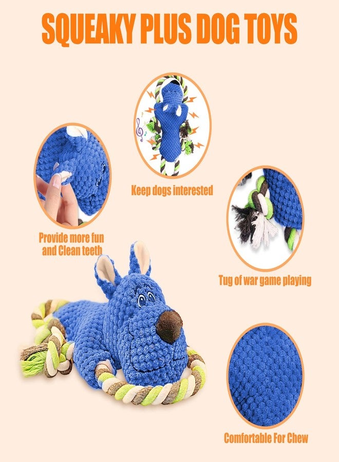 TINEPRY Squeaky Dog Toys, Plush Dogs Toy for Chewers Dog Toys with Crinkle Paper and Squeaker Tug of War Dog - Image 5