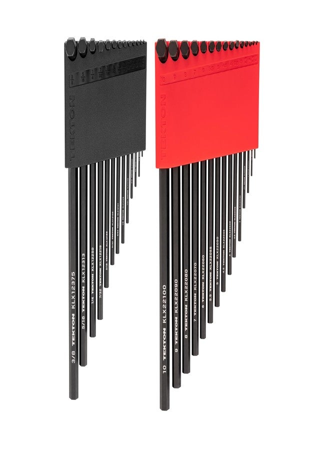 TEKTON Flat End Hex L-Key Set with Holders, 28-Piece (0.050-3/8 in., 1.3-10 mm) | KLX91303 - Image 1