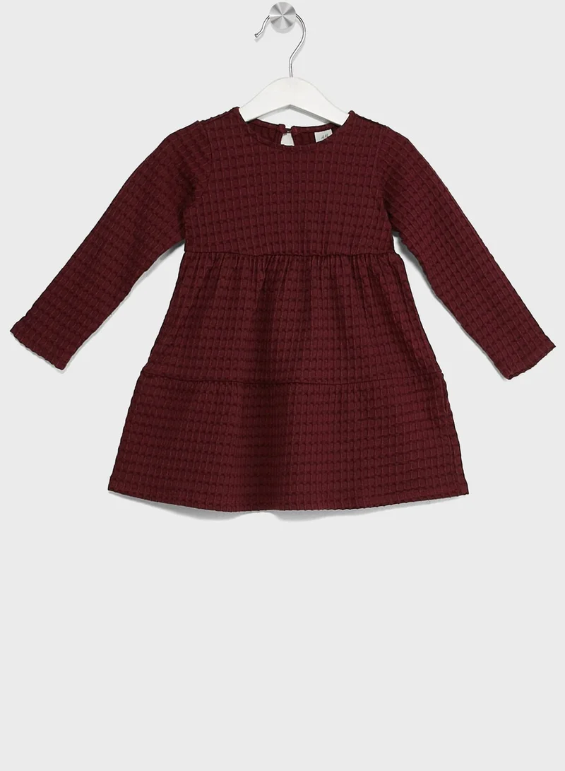 H&M Burgundy Tiered Dress