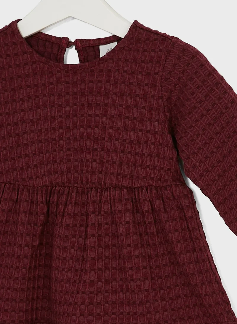 H&M Burgundy Tiered Dress