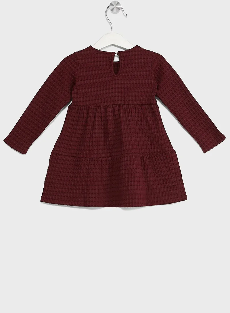 H&M Burgundy Tiered Dress