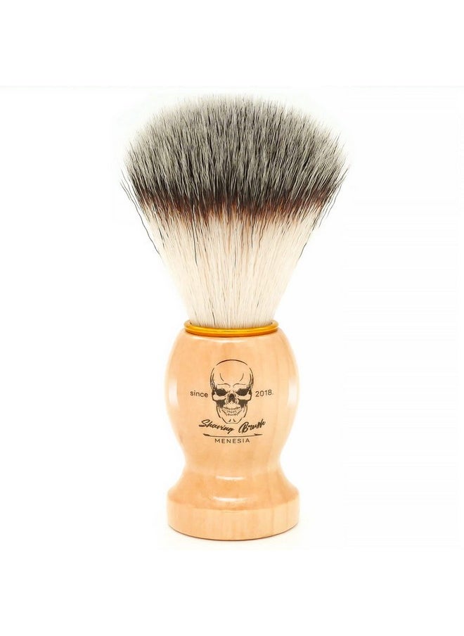 menesia - Shaving Brush For Men, Wood Handle Shave Brush,Mens Shaving Cream & Soap Brush (Skull) - Image 1