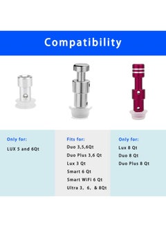 Wocst Steam Release Handle Float Valve Replacement Parts With Anti Block Shield For Instant Pot Duo/Duo Plus 3 5 6 And 8 Quart Instant Pot Smart Wifi 6 Quantity Duo  - Image 3