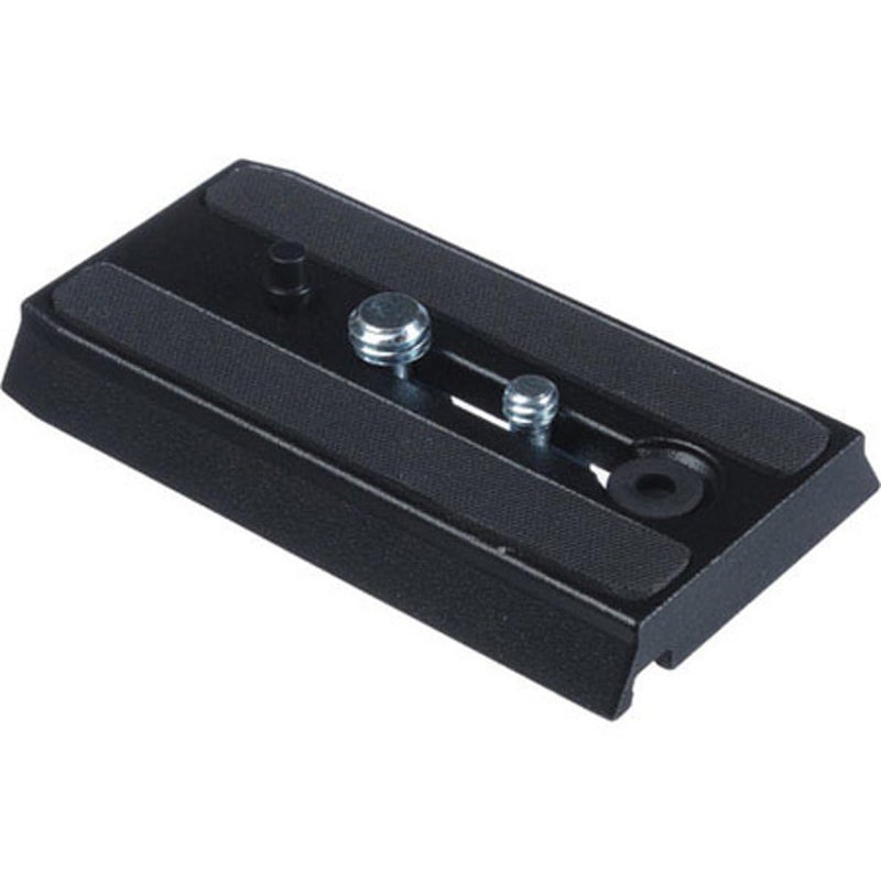 Manfrotto 501PL Rapid Connect Sliding Plate with 1/4'' and 3/8'' Camera Fixing Screws,Black - Image 2