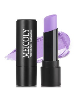 MEICOLY MEICOLY Light Purple Face Body Paint Stick,Lavender Violet Lilac Face Paint for Halloween SFX Ursula Cosplay Makeup,Waterproof Pale Purple Eye Black Stick for Baseball/Softball/Football/Lacrosse  - Image 1