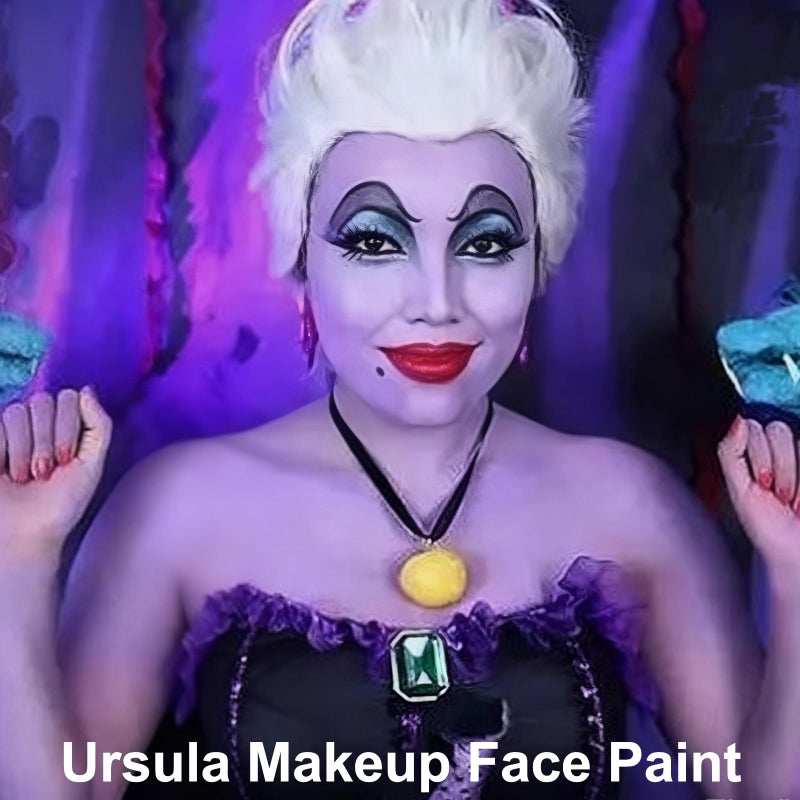 MEICOLY Light Purple Eye Black Stick,Waterproof Eye Black Baseball Softball Football Lacrosse,Lavender Violet Lilac Pale Purple Face Body Paint Stick for Halloween SFX Ursula Cosplay Makeup - Image 2