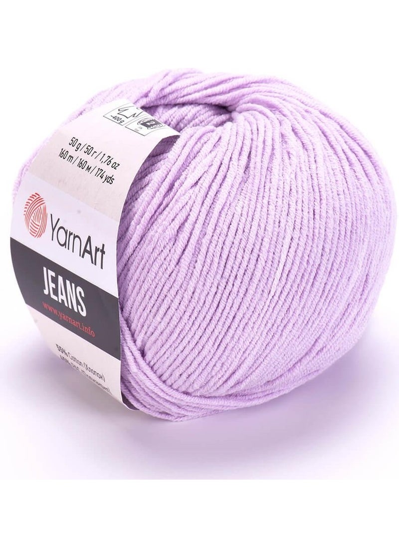 YarnArt - Jeans Light Lilac Hand Knitting Yarn - Image 1
