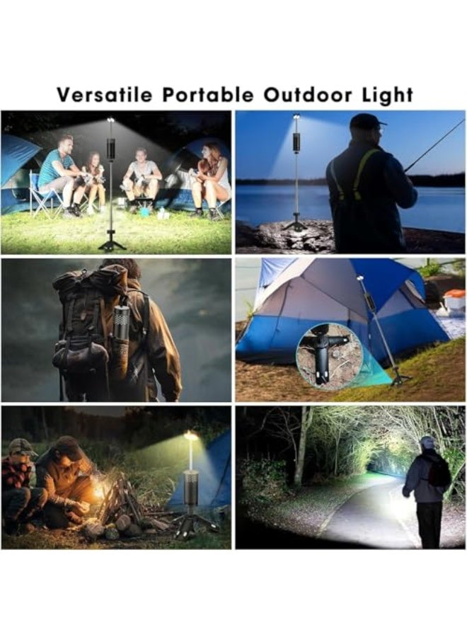 YTOOK Portable Camping Lantern, Multifunction Camping Light with Tripod, 10000mAh Rechargeable, Telescopic Camping Bright LED Lamp for Outdoor Camping Adventure, Hiking, Outages, Emergency - Image 2