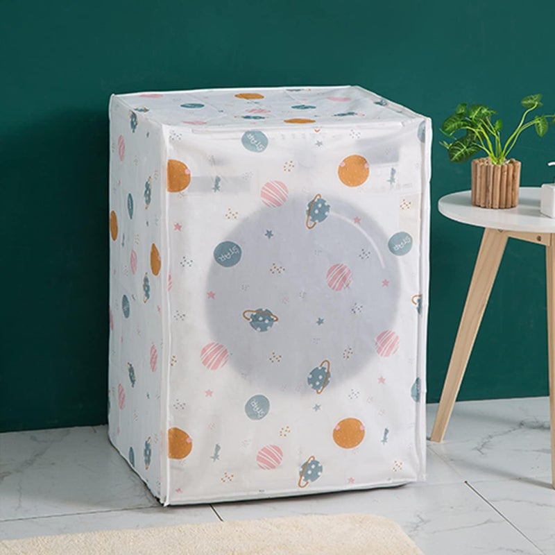 Potency Peva Washing Machine Cover,Washer Dryer Cover Waterproof Anti-Splash,Front Load Washer Protection For Home Laundry, Zipper Waterproof Dustproof Uv Resistant (Front Load - 62*56*83Cm) - Image 1