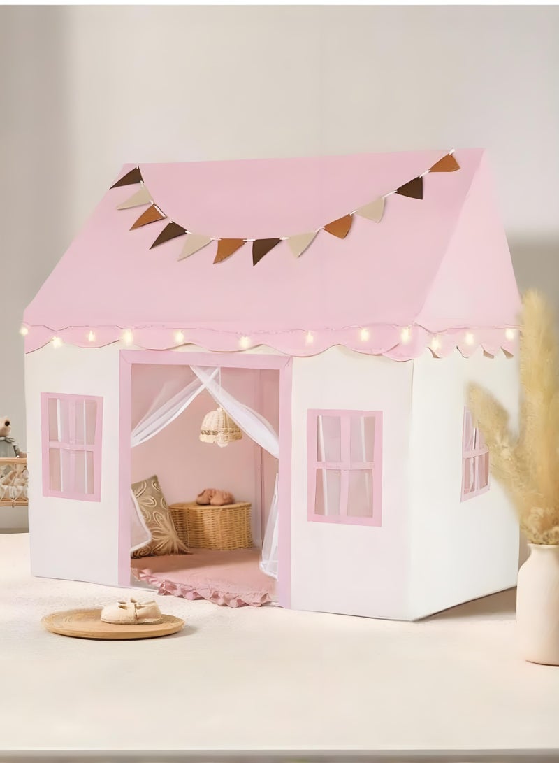 والالا خيمة لعب للأطفال، بيت لعب كبير للأطفال الصغار مع خيط نجمي وعلم، خيمة لعب داخلية وخارجية للأطفال، بنات وأولاد - Image 1